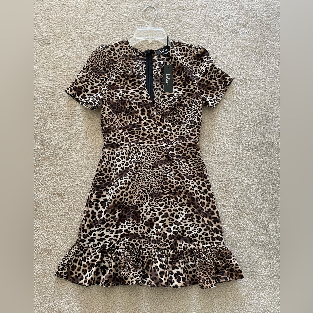 Lulus Leopard Print Mini Dress Size Small